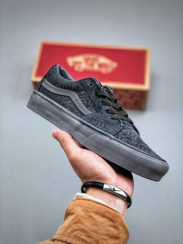 Vans Sk8-Low 白山联名 开门红 Vans范斯白山联名sk8-Low 灰青色麂皮美系高街街头板仔板鞋 Vans与white Mountaineerin