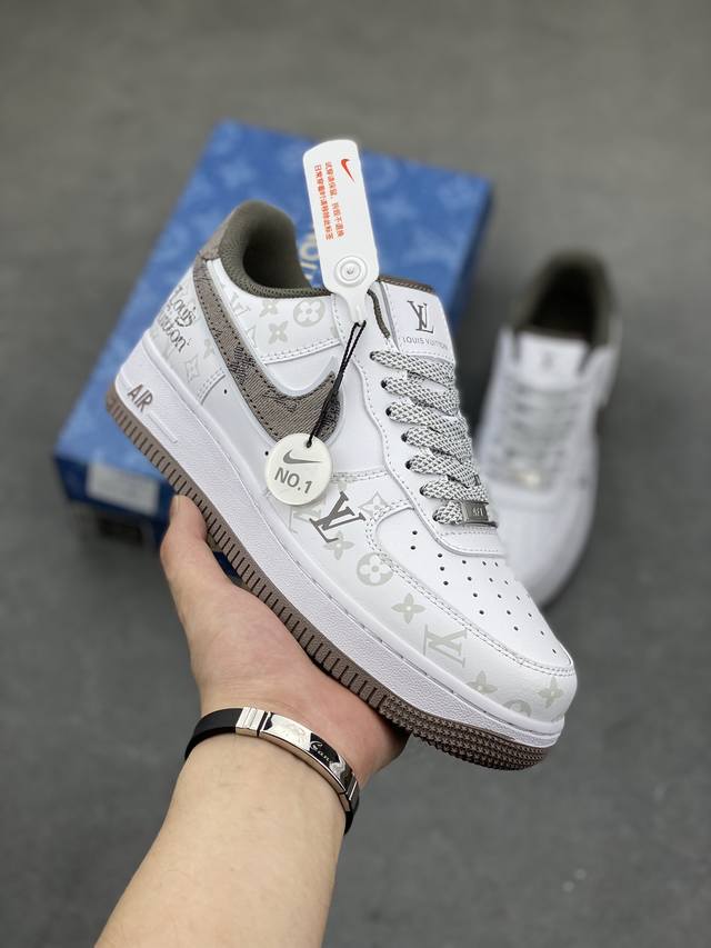 套现开学季 版本 夜光版 Nike Air Force 1 '07 Low Lv联名空军一号低帮休闲板鞋 暗夜精灵棕牛仔 Cv0670-300 尺码 36 36