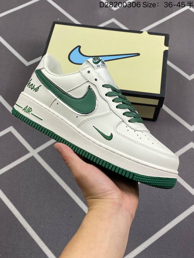 真标耐克nike Air Force 1 Low 空军一号低帮百搭休闲运动板鞋 柔软 弹性十足的缓震性能和出色的中底设计 横跨复古与现代的外型结合 造就出风靡全