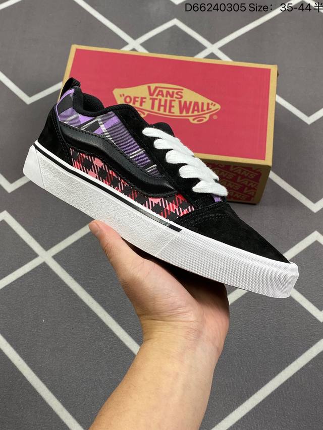 万斯 Vans Knu-Skool Vr3 Lx 面包鞋 坎普尔 茱利安系列低帮复古硫化休闲运动板鞋 肥胖版大logo 要说整个2023年最为热门的鞋型之一 面