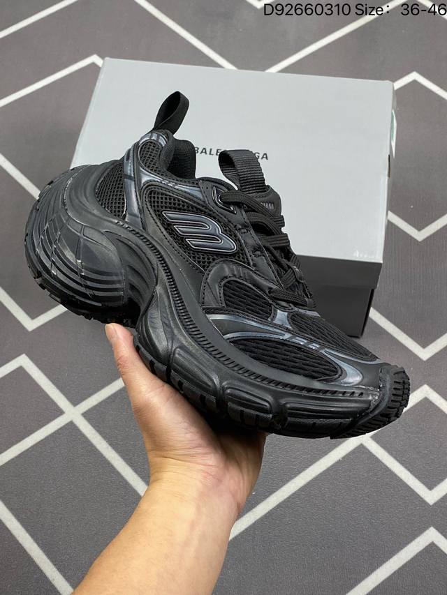 公司级balenciaga 巴黎世家 做旧老爹鞋 芒果造型时尚运动慢跑鞋 配件防尘袋及附送鞋带,升级加厚鞋盒 全部采用原档案原楦数据开发 1:1比例克重 原鞋一