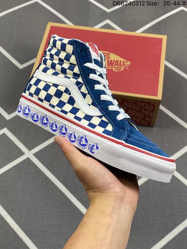 万斯vans范斯 经典系列 Sk8-Hi Slim高帮帆布鞋休闲运动板鞋 Size 35-44 36.5 38.5 40.5 42.5 工艺 硫化1:1 重量1