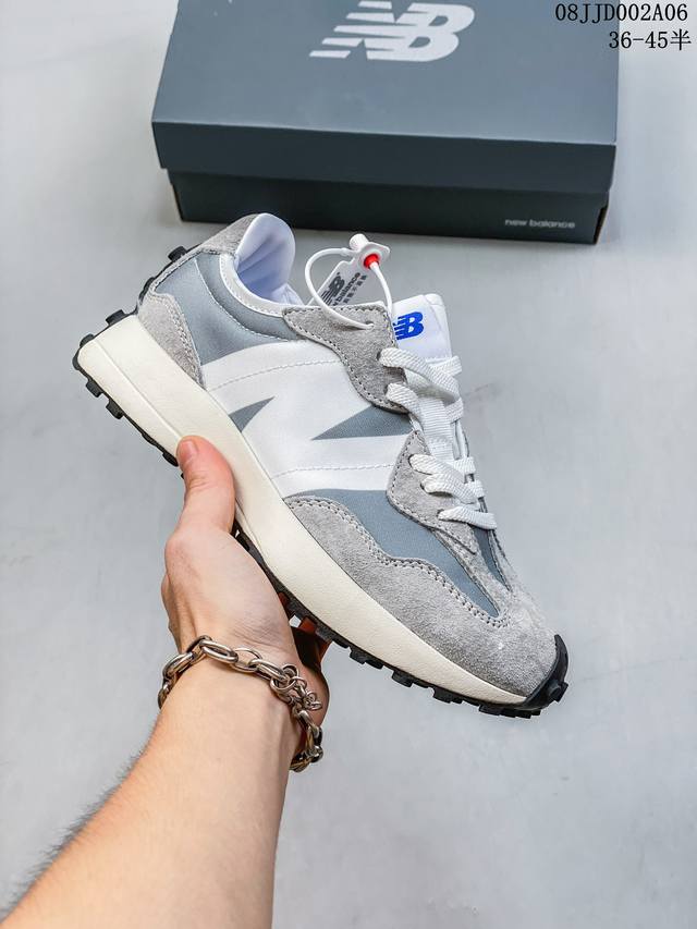 特 Id:Xnm 新百伦nb327 New Balance 327 复古先锋 Ms327系列复古休闲运动慢跑鞋 上世纪 70 年代的意大利街头风格 Size:3