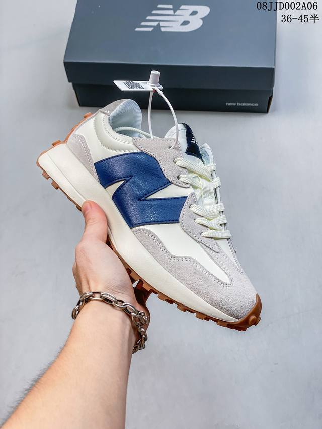 Id:Xnm 新百伦nb327 New Balance 327 复古先锋 Ms327系列复古休闲运动慢跑鞋 上世纪 70 年代的意大利街头风格 Size:36