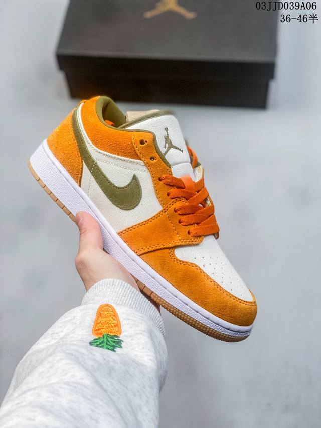 真标带半码 乔丹air Jordan 1 Low Aj1 Wh 乔1 低帮复古文化休闲运动篮球鞋 凭借出色的性能和吸睛的外观 Air Jordan直是风球场和街