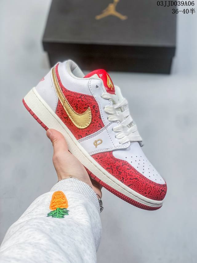 真标带半码 乔丹air Jordan 1 Low Aj1 Wh 乔1 低帮复古文化休闲运动篮球鞋 凭借出色的性能和吸睛的外观 Air Jordan直是风球场和街