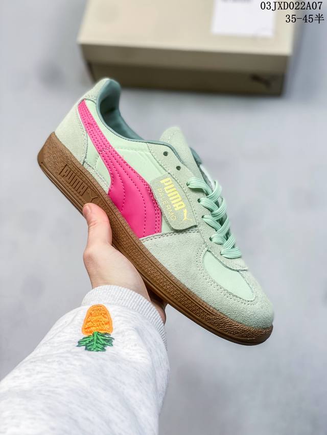 Puma彪马男女通用palermo Og 标贴运动鞋 鞋款复刻 重温足球文化风潮 近日 Puma 将经典鞋款 Palermo 重新带回市场 让众多鞋迷和足球爱好