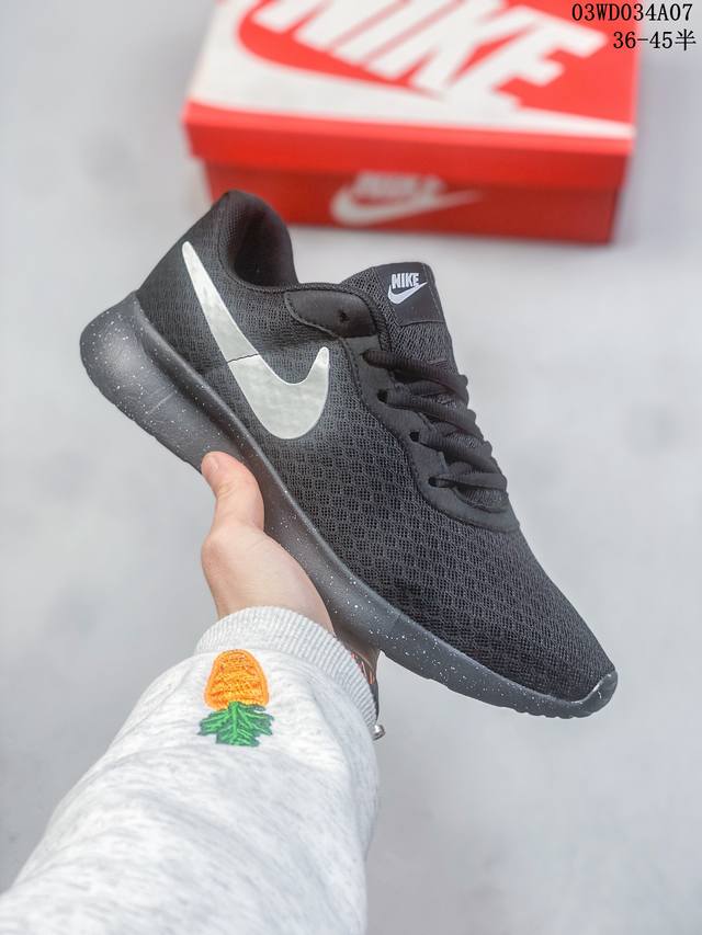 36-45半码 公司级耐克伦敦3代 Rosherun Nike Tanjun网面轻便透气 夏季必备 跑量冠军 奥运休闲跑步鞋 编码 03Wd034A07