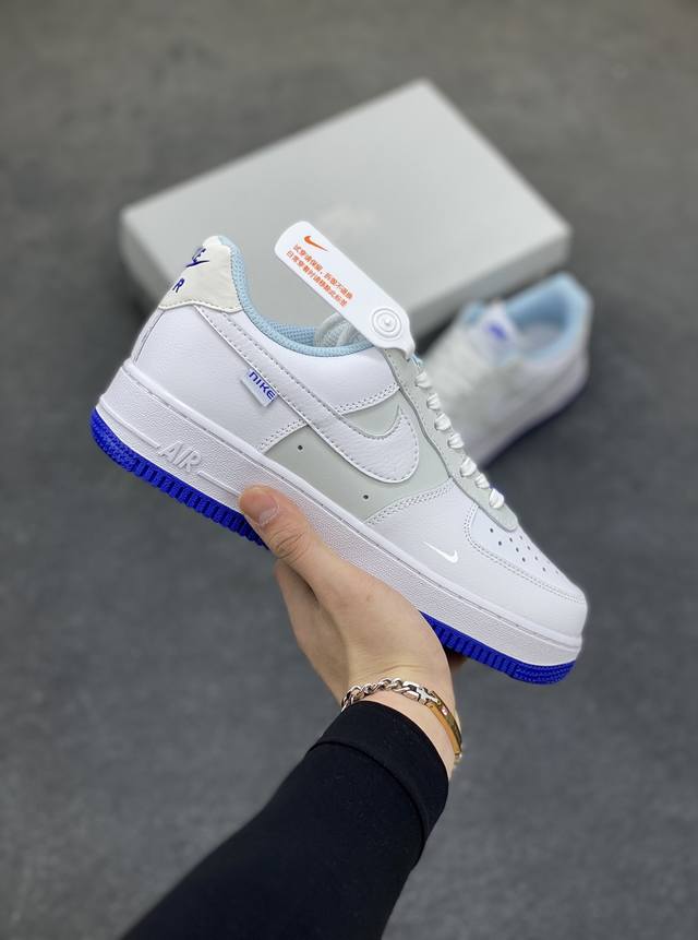 套现 原本地 版本 Nike Air Force 1 Low 灰白蓝 空军一号低帮运动休闲板鞋 官方同步 原装级别 原楦头原纸板 打造纯正空军版型#专注外贸渠道