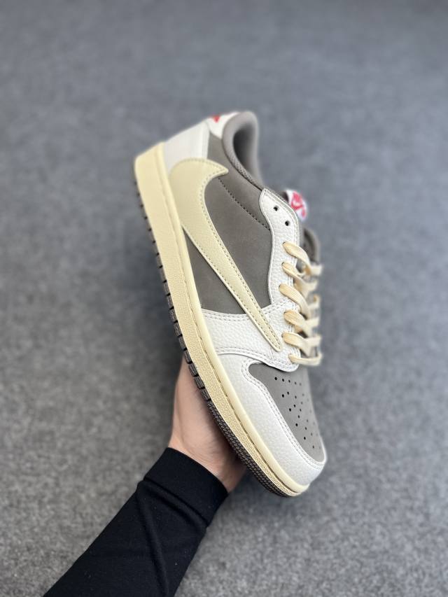 福利特价 原价市场 版本 Travis Scott X Fragment X Air Jordan 1 Low Military Blue 低帮 闪电倒勾 Aj