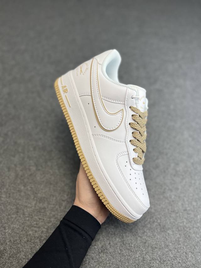 海外限量发售 公司级 Nike Air Force 1 Low Sushi Club 白黄 经典空军一号低帮休闲板鞋 3M反光 原楦头原纸板 纯正空军版型 内置