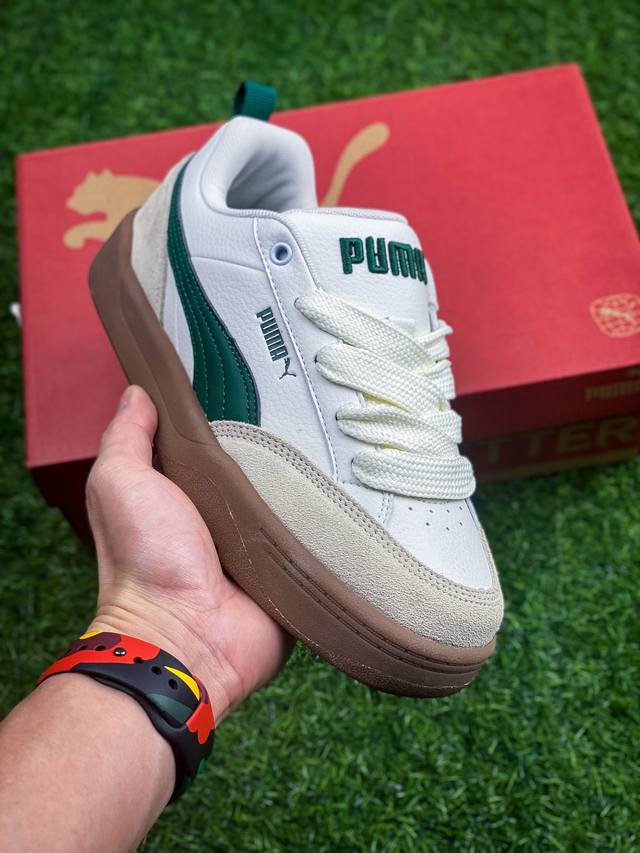 彪马puma Park Lifestyle Og 蕾哈娜联名面包鞋白蓝生胶复古休闲板鞋 货号 39726 2 .Zs 码数 35 35.5 36 37 37.5