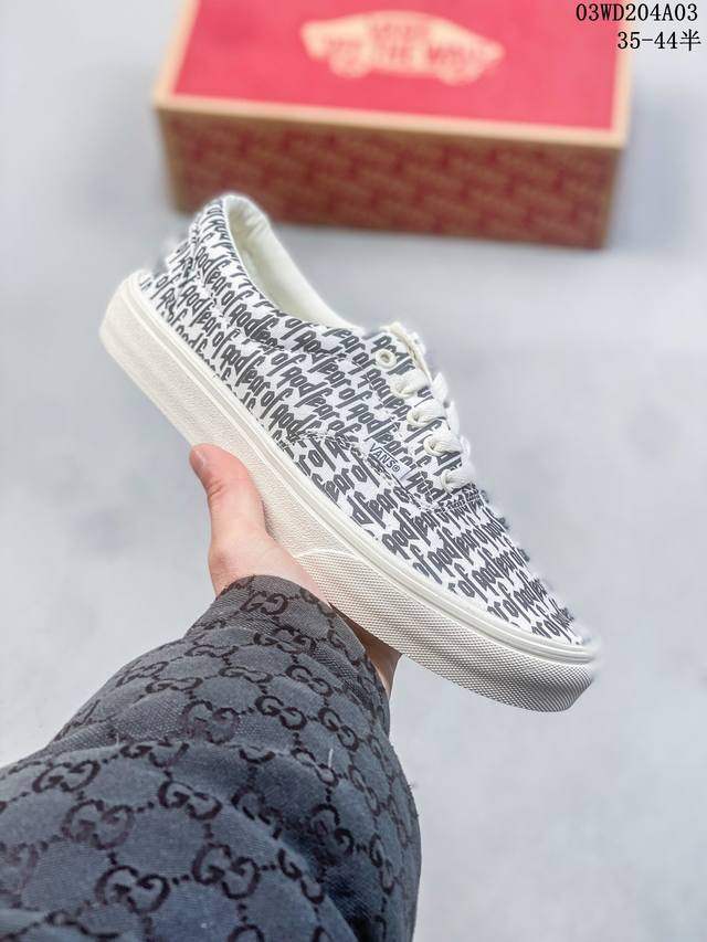 Fear Of God Vans Era 95 Dx Fog 万斯高端联名系列 灯芯绒字母拼接 灯芯绒设计高级又特别 质感满满 高清洁做工 二次硫化工艺 Siz