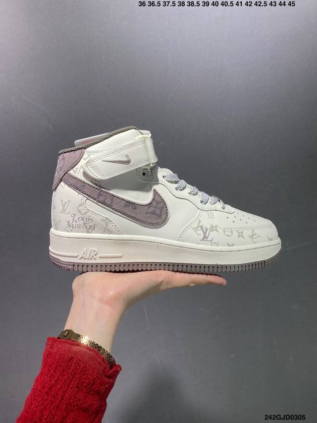 公司级nike Air Force 1 07 Low Lv联名 灰牛仔暗夜精灵 空军一号 中帮 运动鞋 休闲鞋 折边针车 工艺难度大 原楦头原纸板 原装鞋盒 定