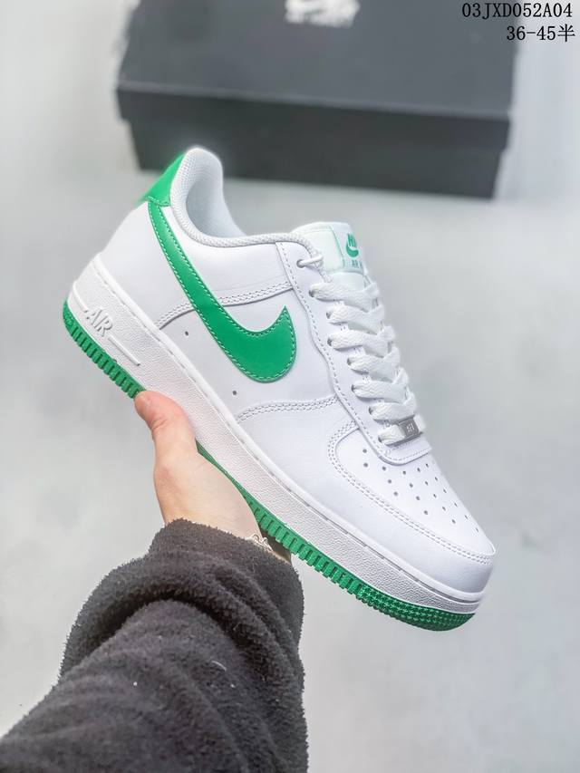 公司级带半码 耐克nike Air Force 1 Low 空军一号低帮休闲板鞋 打造纯正空军版型#专注外贸渠道 全掌内置蜂窝气垫 #原盒配件 原厂中底钢印 拉