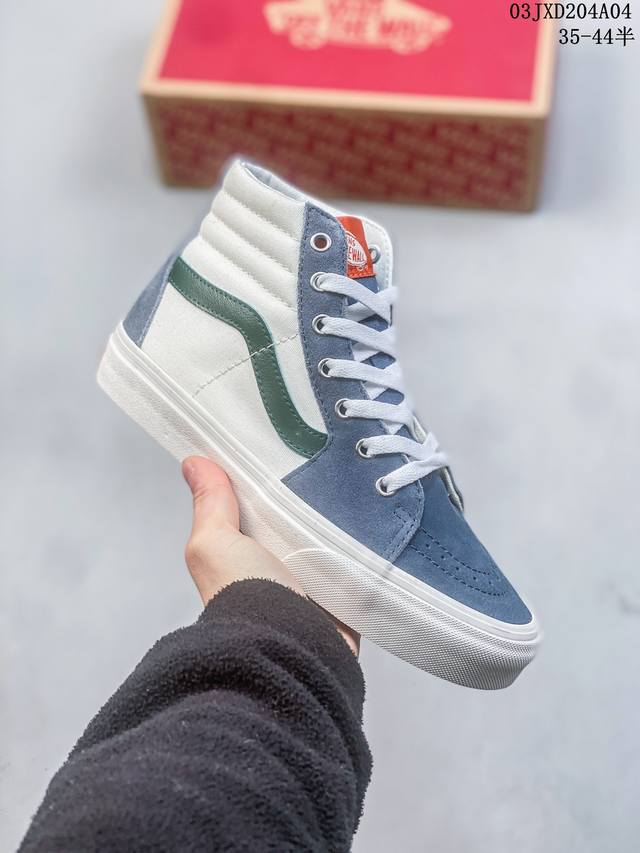 Vans Sk8-Hi 范斯官方 日系风休闲帆布鞋 经典复古 随意百搭 舒适透气 货号 Vn0A5Krf8Ee Size 35 36 36.5 37 38 39