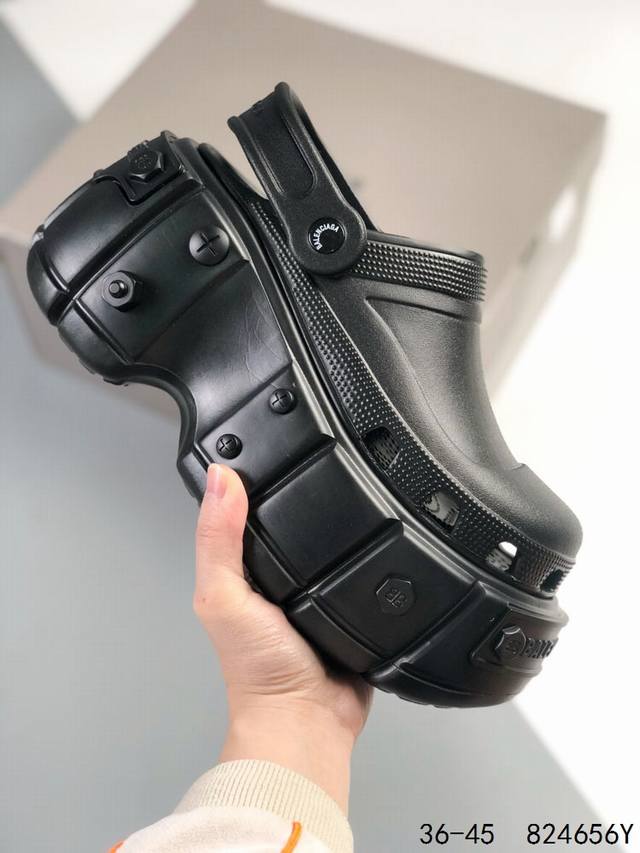 Balenciaga 巴黎世家 Defender 厚底百搭时尚拖鞋 凉鞋 Id 824656Y