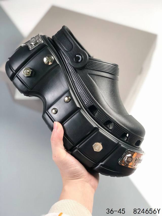 Balenciaga 巴黎世家 Defender 厚底百搭时尚拖鞋 凉鞋 Id 824656Y