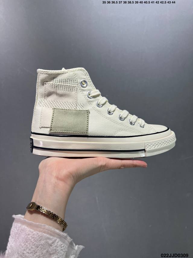 匡威 1970S 帮高 帆布 黑白色 香紫芋色 高灰级色 海色蓝军 #Converse 1970S 高帮2020年新全季冬加绒纯色来了此次全新绒加70S依旧采用