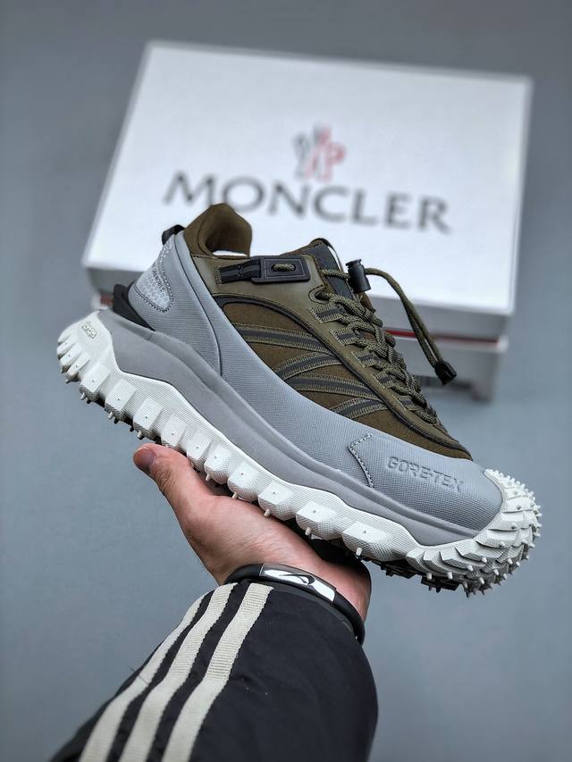 Moncler 盟可睐 蒙口 Trailgrip Gtx 抗撕裂材质山地户外鞋 鞋身采用cordura防撕裂尼龙 Gore-Tex防水材质 中底内置全掌碳板 支