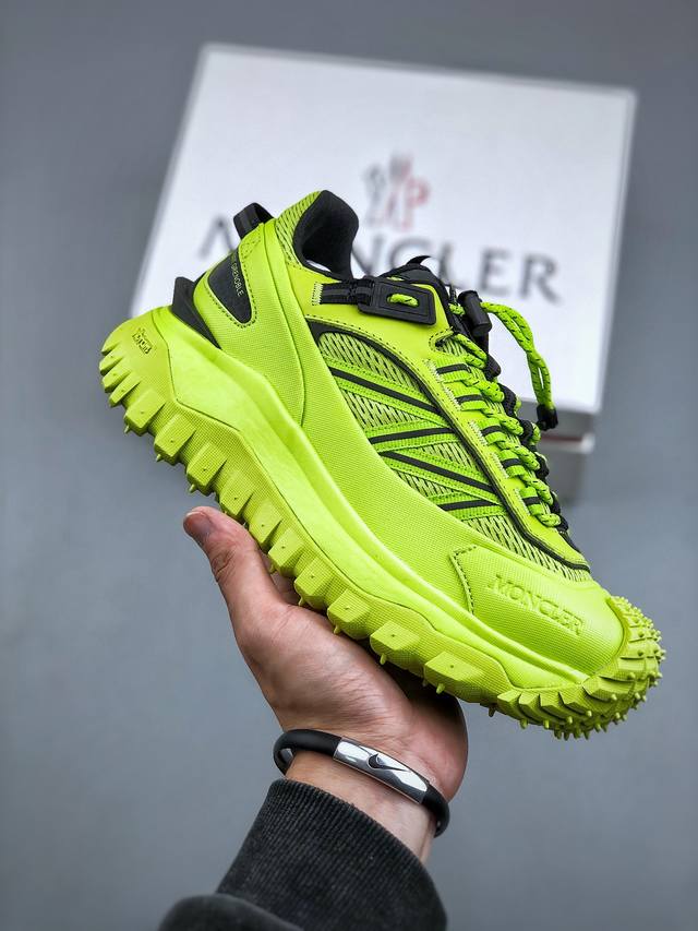 Moncler 盟可睐 蒙口 Trailgrip Gtx 抗撕裂材质山地户外鞋 鞋身采用cordura防撕裂尼龙 Gore-Tex防水材质 中底内置全掌碳板 支