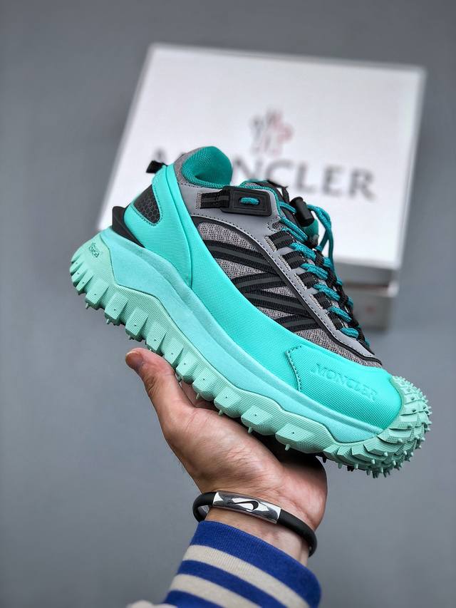 Moncler 盟可睐 蒙口 Trailgrip Gtx 抗撕裂材质山地户外鞋 鞋身采用cordura防撕裂尼龙 Gore-Tex防水材质 中底内置全掌碳板 支