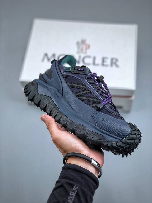 Moncler 盟可睐 蒙口 Trailgrip Gtx 抗撕裂材质山地户外鞋 鞋身采用cordura防撕裂尼龙 Gore-Tex防水材质 中底内置全掌碳板 支