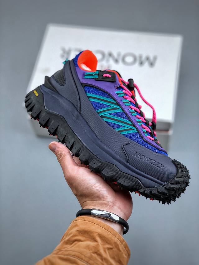 Moncler 盟可睐 蒙口 Trailgrip Gtx 抗撕裂材质山地户外鞋 鞋身采用cordura防撕裂尼龙 Gore-Tex防水材质 中底内置全掌碳板 支