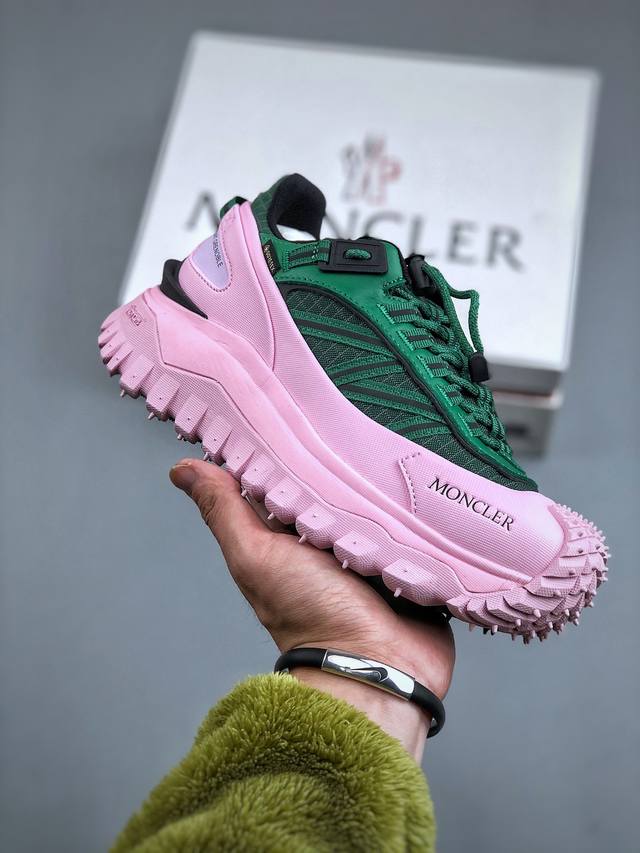 Moncler 盟可睐 蒙口 Trailgrip Gtx 抗撕裂材质山地户外鞋 鞋身采用cordura防撕裂尼龙 Gore-Tex防水材质 中底内置全掌碳板 支