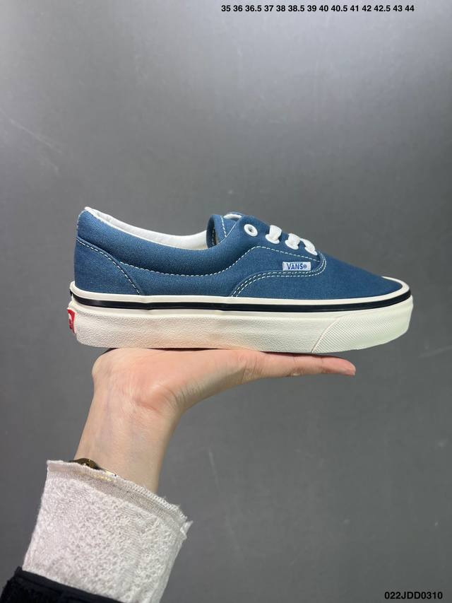 Vans 万斯 男女鞋真标硫化工艺 升级正确原装铝楦数据楦型 精准收腰起翘牛津大底万斯vans Authentic Era 44 Dx 高端系列低帮系带复古帆布