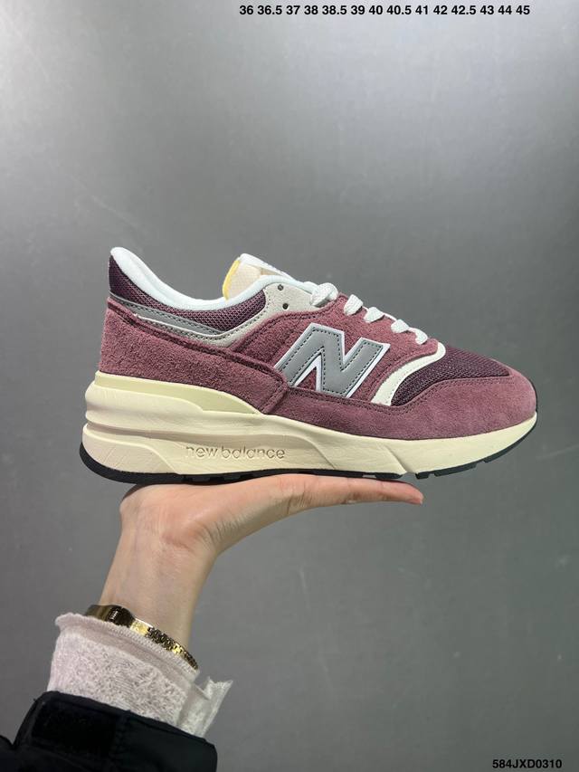 公司级super Fabric X New Balance 新百伦 高端美产 U997Rhb 联名款复古休闲跑步鞋 前后掌分段组合大底纯原装皮料切割 质感无敌带