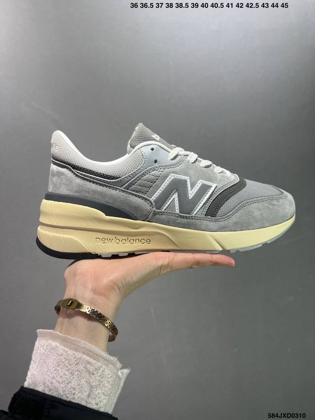 公司级super Fabric X New Balance 新百伦 高端美产 U997Rhb 联名款复古休闲跑步鞋 前后掌分段组合大底纯原装皮料切割 质感无敌带