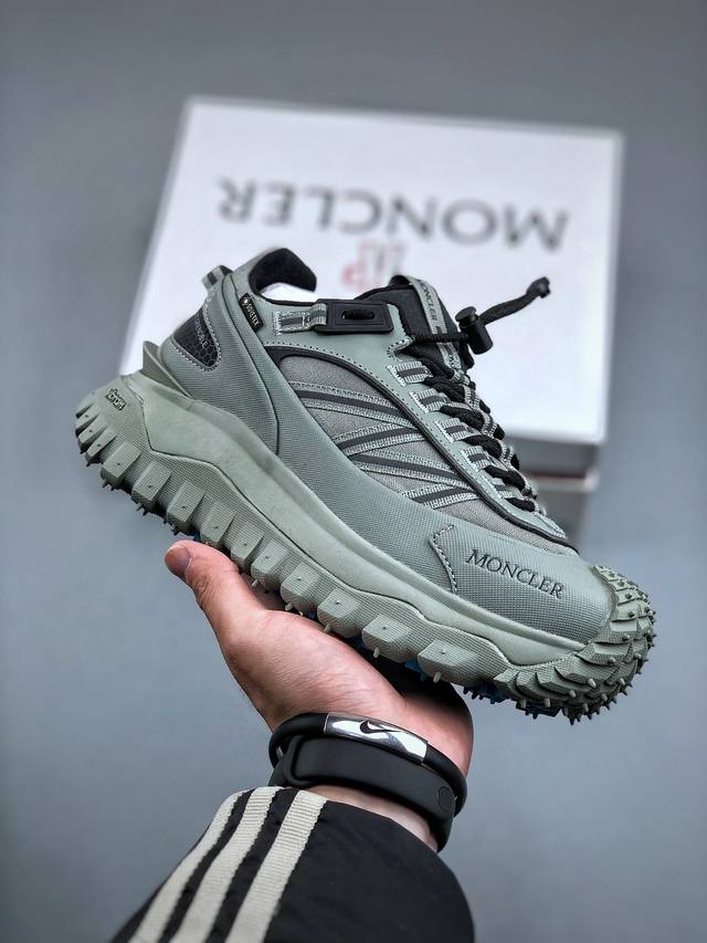 Moncler 盟可睐 蒙口 Trailgrip Gtx 抗撕裂材质山地户外鞋 鞋身采用cordura防撕裂尼龙 Gore-Tex防水材质 中底内置全掌碳板 支