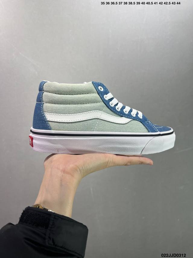 Vans Tdc Sk8-Mid Reissue 83 Mg 2024 春夏季 限定款 最纯正的vans街头风格配上标志性 日式设计审美 系列通过不同的材质拼接