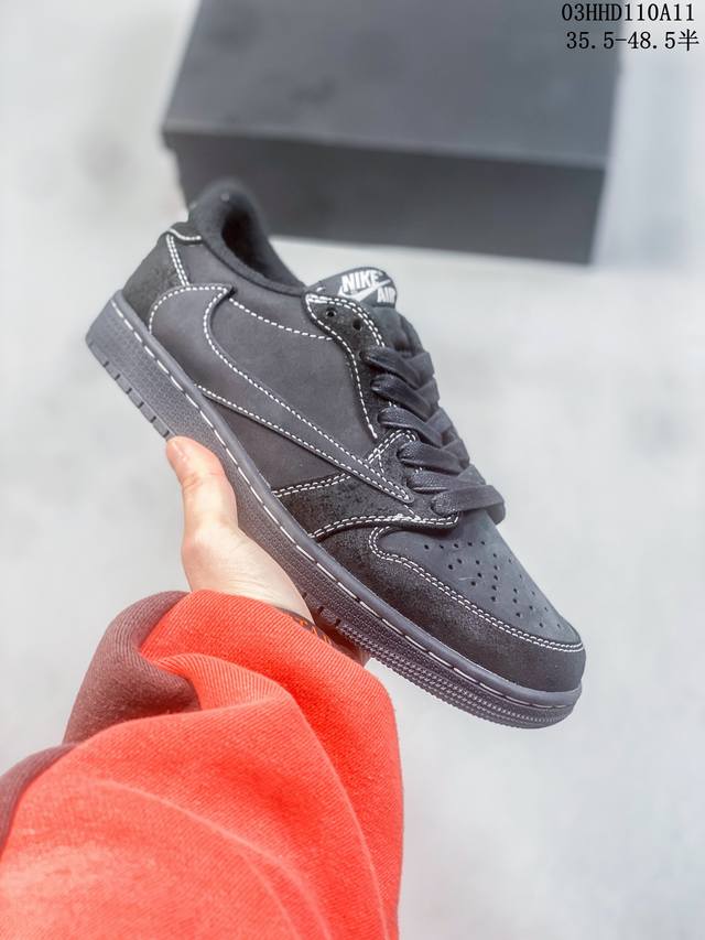 Travis Scott X Air Jordan 1 Low Og Black Phantom 低帮 黑武士倒勾联名 Aj1 乔丹1代 Aj1 乔1 低邦 全