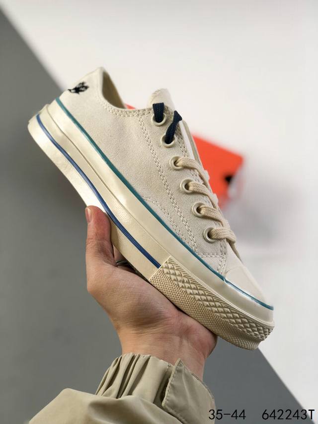 硫化真标半码 Converse 匡威 潮流百搭 耐磨防滑 低帮休闲运动滑板板鞋 Id 642243T