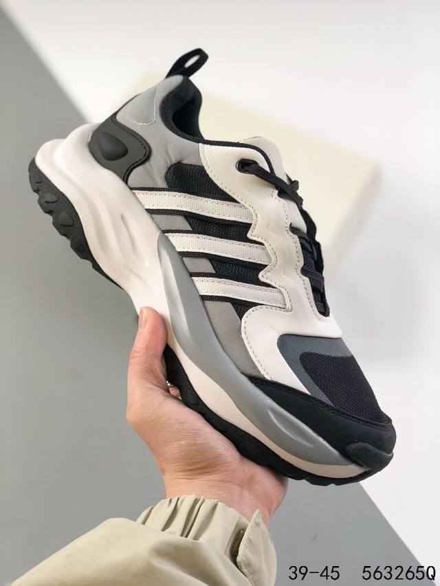 阿迪达斯 Adidas Maxxwavy 新款 防滑耐磨 厚底户外休闲运动跑鞋 Id 563265Q