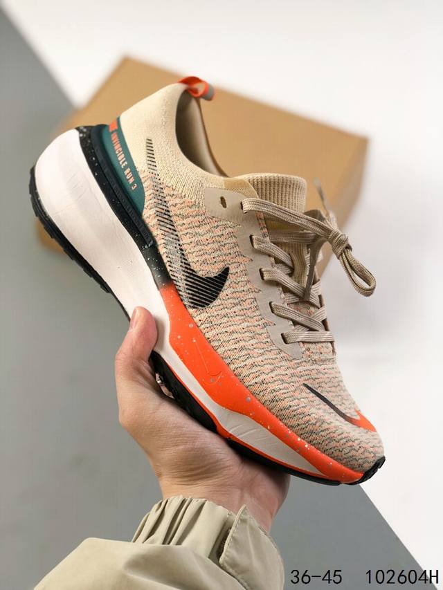 耐克nike Zoomx Invincible Run Fk3 短跑马拉松系带系列轻量休闲运动慢跑鞋 Id:10 4H