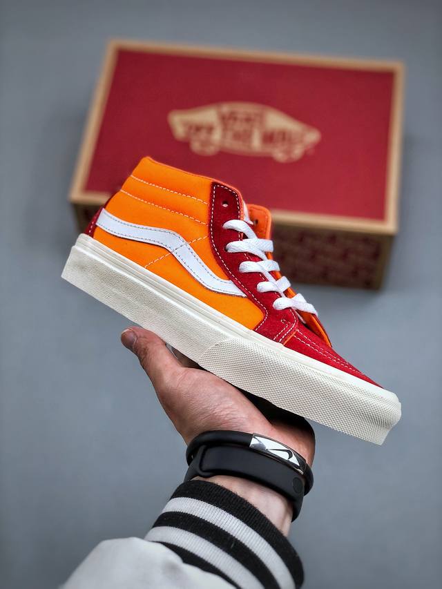 Vans范斯 经典系列 Sk8-Mid板鞋 中帮男女新款官方正品 Size 35 36 36.5 37 38 38.5 39 40 40.5 41 42 42.