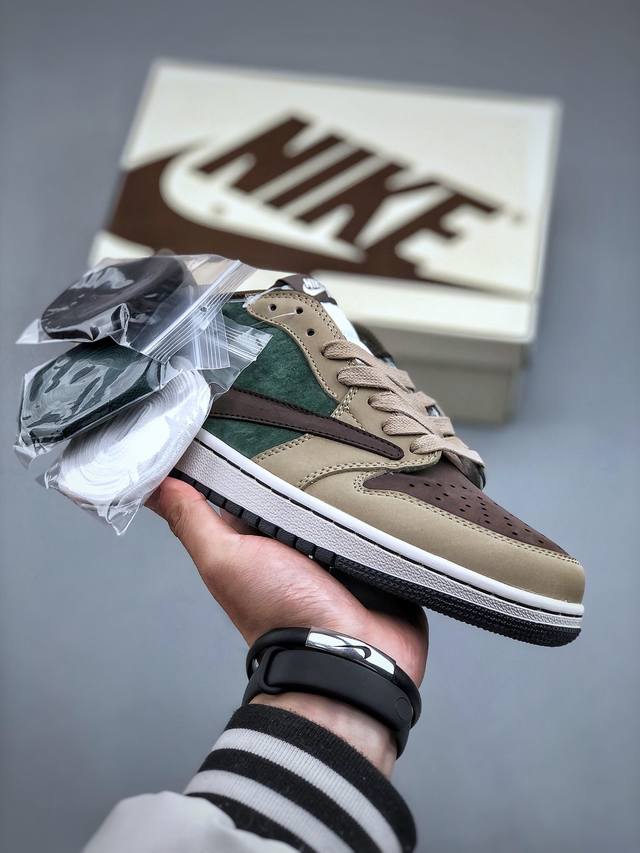 Fragment X Ts X Air Jordan 1 Low 三方联名倒钩低帮 全麂皮纯原大厂出品唯一可媲美原版 同价位区间无对手全新的三方联名低帮倒钩鞋面