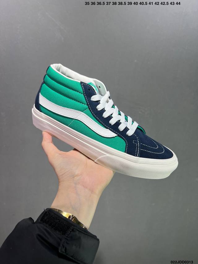 Vans Tdc Sk8-Mid Reissue 83 Mg 2024 春夏季 限定款 最纯正的vans街头风格配上标志性 日式设计审美 系列通过不同的材质拼接