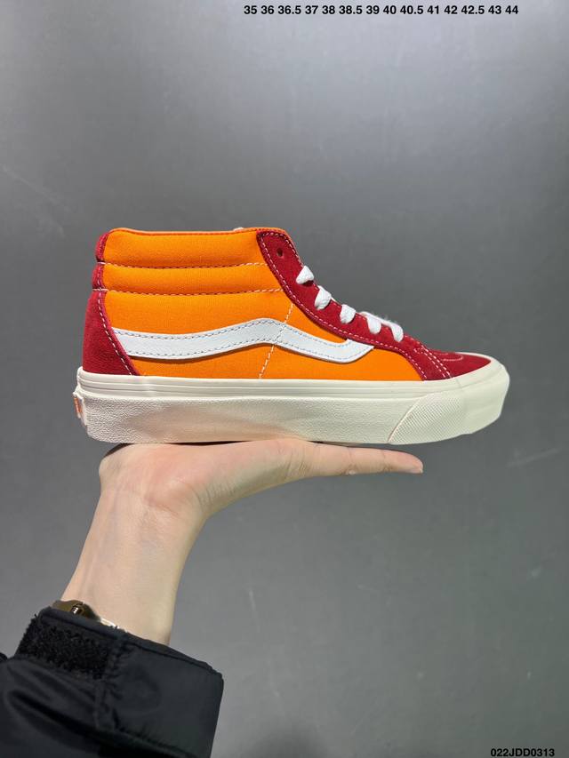 Vans Tdc Sk8-Mid Reissue 83 Mg 2024 春夏季 限定款 最纯正的vans街头风格配上标志性 日式设计审美 系列通过不同的材质拼接