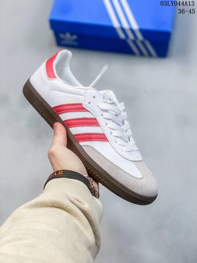 Adidas 阿迪达斯wales Bonner Japan联名日式samba德训鞋情侣款复古运动板鞋休闲鞋 橡胶厚底 半 36-45 03Ly044A13