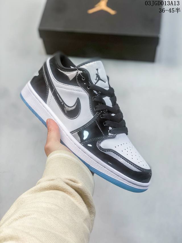 真标带半码 乔丹air Jordan 1 Low Aj1 Wh 乔1 低帮复古文化休闲运动篮球鞋 凭借出色的性能和吸睛的外观 Air Jordan直是风球场和街