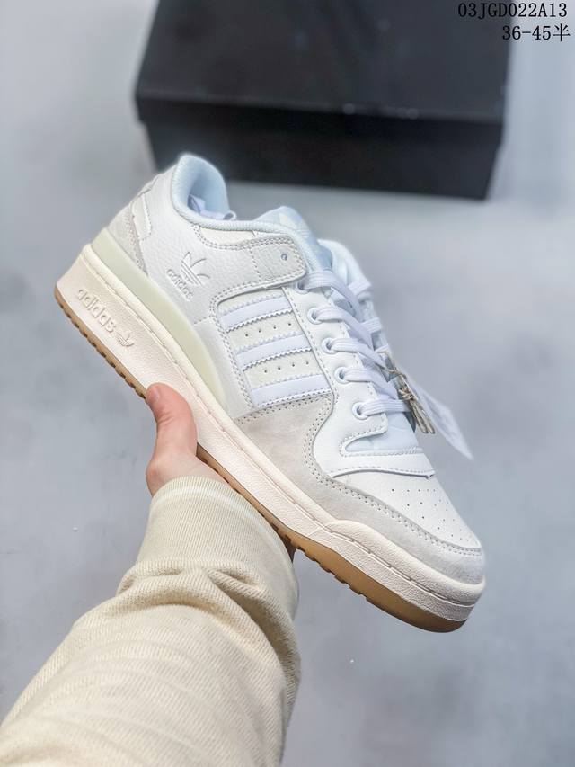 阿迪达斯 Adidas Forum Low 摩登演绎篮球风休闲板鞋 Gv7613 码数 36 36.5 37 38 38.5 39 40 40.5 41 42