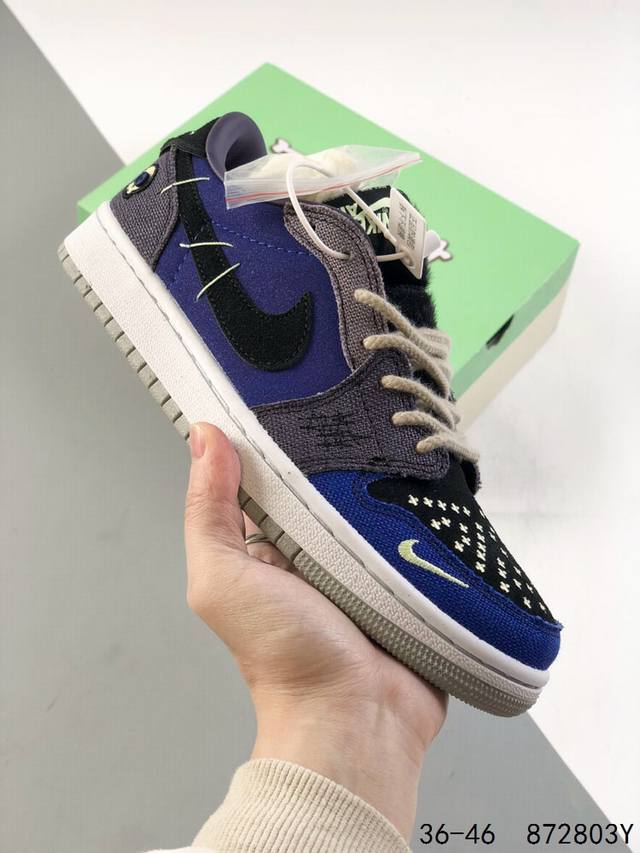 真标带半码 乔丹air Jordan 1 Low Aj1 Wh 乔1 巫毒娃娃 低帮复古文化休闲运动篮球鞋 凭借出色的性能和吸睛的外观 Air Jordan直是