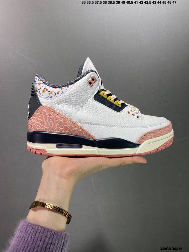 公司级air Jordan 3 Retro Aj3 乔3 低帮复古休闲运动文化篮球鞋 首次使用经典传神jump Man Logo 并创新使用后掌可视气垫 清爽有