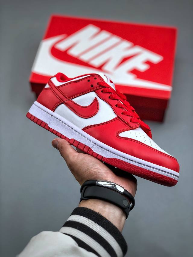 Nk Dunk Low Sb University Red 白红 扣篮系列 头层低帮休闲运动滑板鞋 Cu1727- 尺码 36-47.5 半