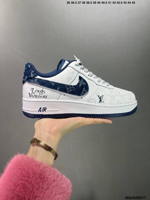 Nike Air Force1 全新配色 #原楦头原纸板 打造纯正空军版型 #专注外贸渠道 全掌内置蜂窝气垫 #原盒配件 原厂中底钢印 拉帮完美 货号 Dr98