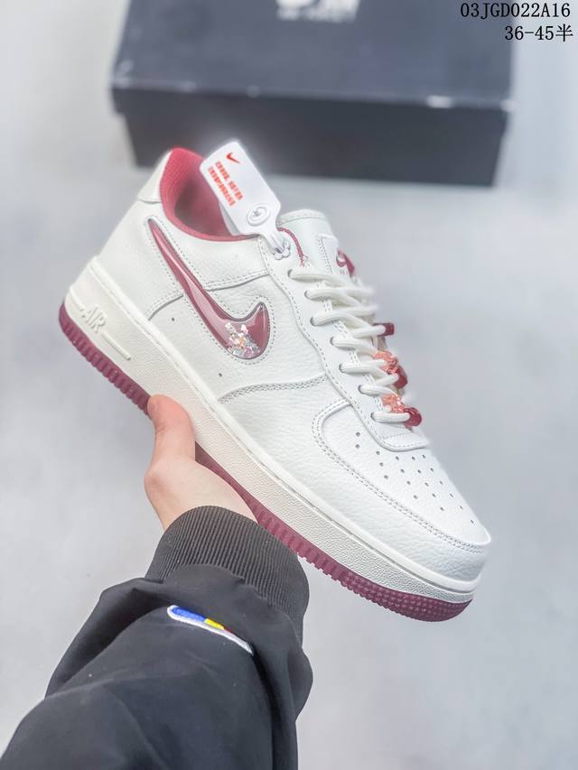 公司级带半码 耐克nike Air Force 1 Low 空军一号低帮休闲板鞋 打造纯正空军版型#专注外贸渠道 全掌内置蜂窝气垫 #原盒配件 原厂中底钢印 拉